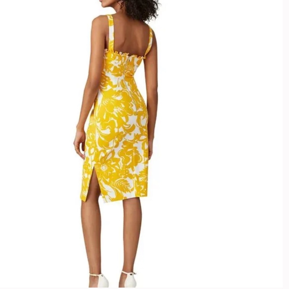 Trina Turk Women's Sleeveless V-neckline Sheath midi Dress Size 10